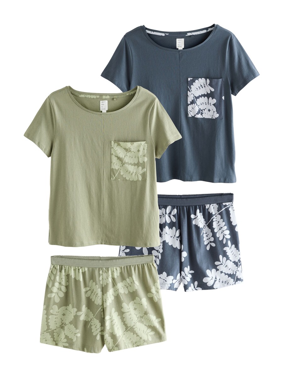 

Короткий пижамный комплект Next, Gentian/Pastel Blue/Mint/Light Green