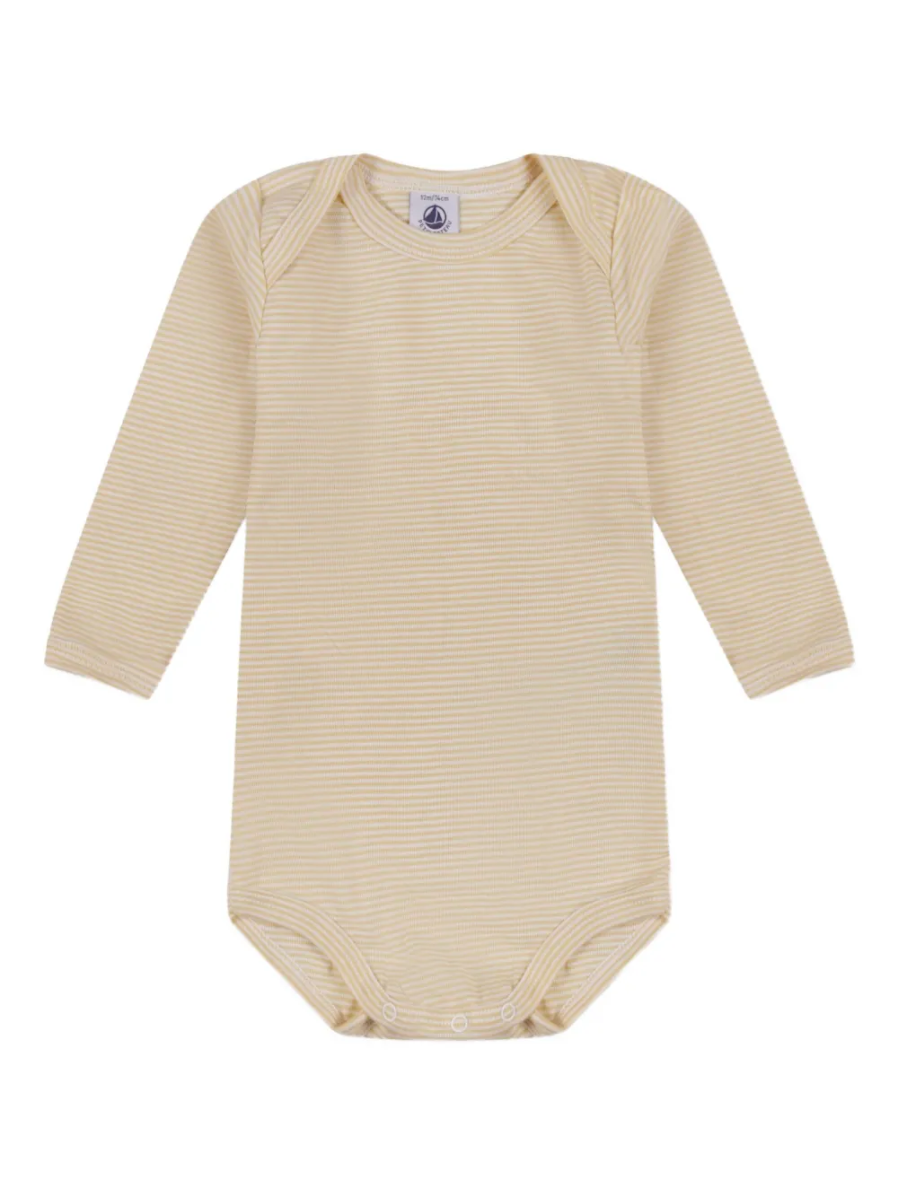 Боди с длинным рукавом (упаковка из пяти штук) Petit Bateau, белый — фото 4