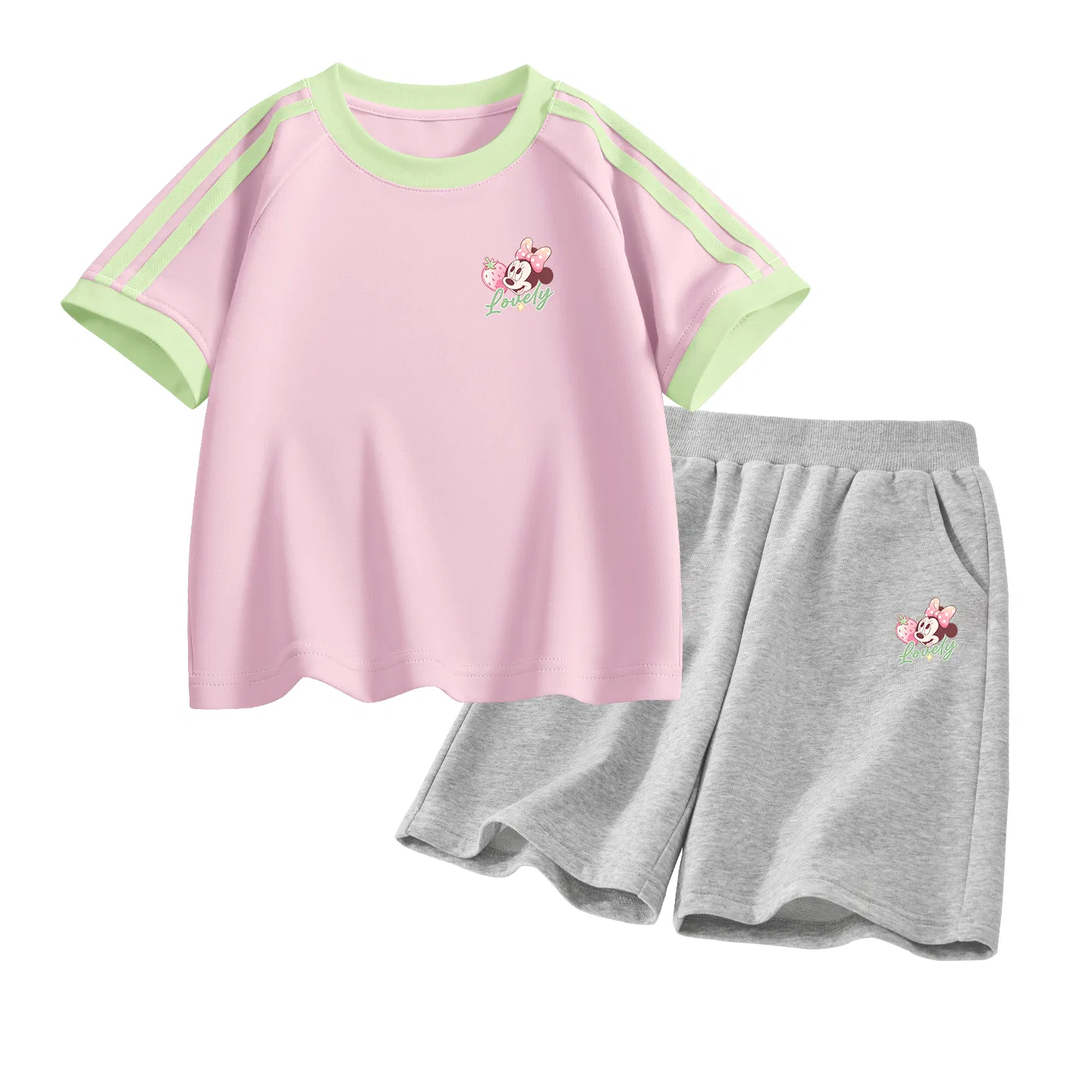 Детский спортивный костюм Casual Sportswear 2 Piece Set Disney, Di Fresh Berry Mousse Pink+Di Fresh Berry Gray