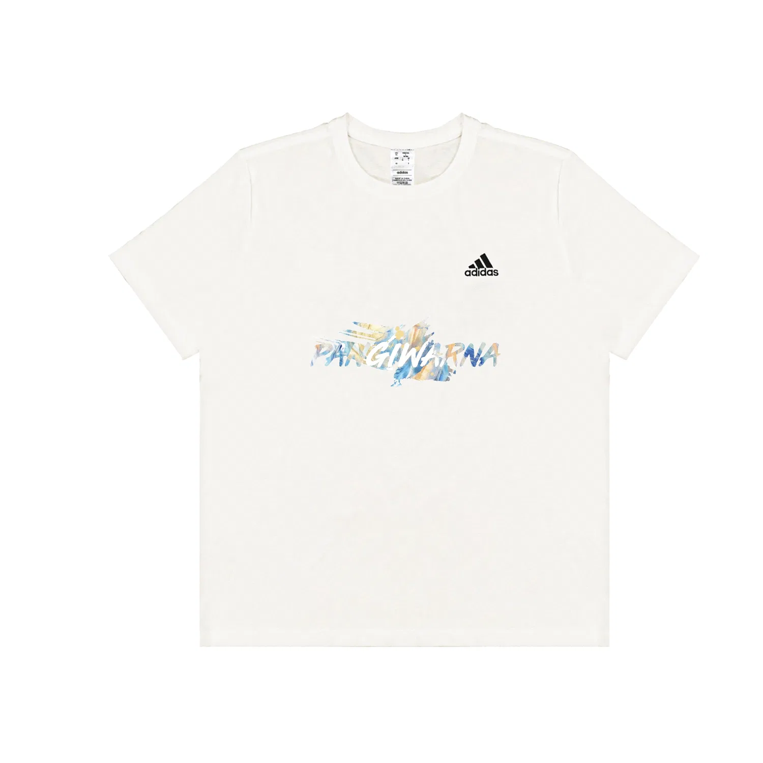 Футболка Adidas Must Haves с круглым вырезом цвета экрю — фото 3