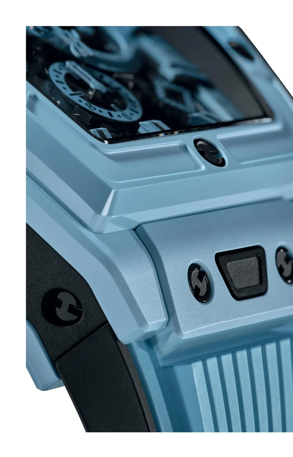 Spirit of big bang sky blue ceramic 42 мм - лимитированная серия - 642.EX.5110.RX HUBLOT, голубой — фото 2