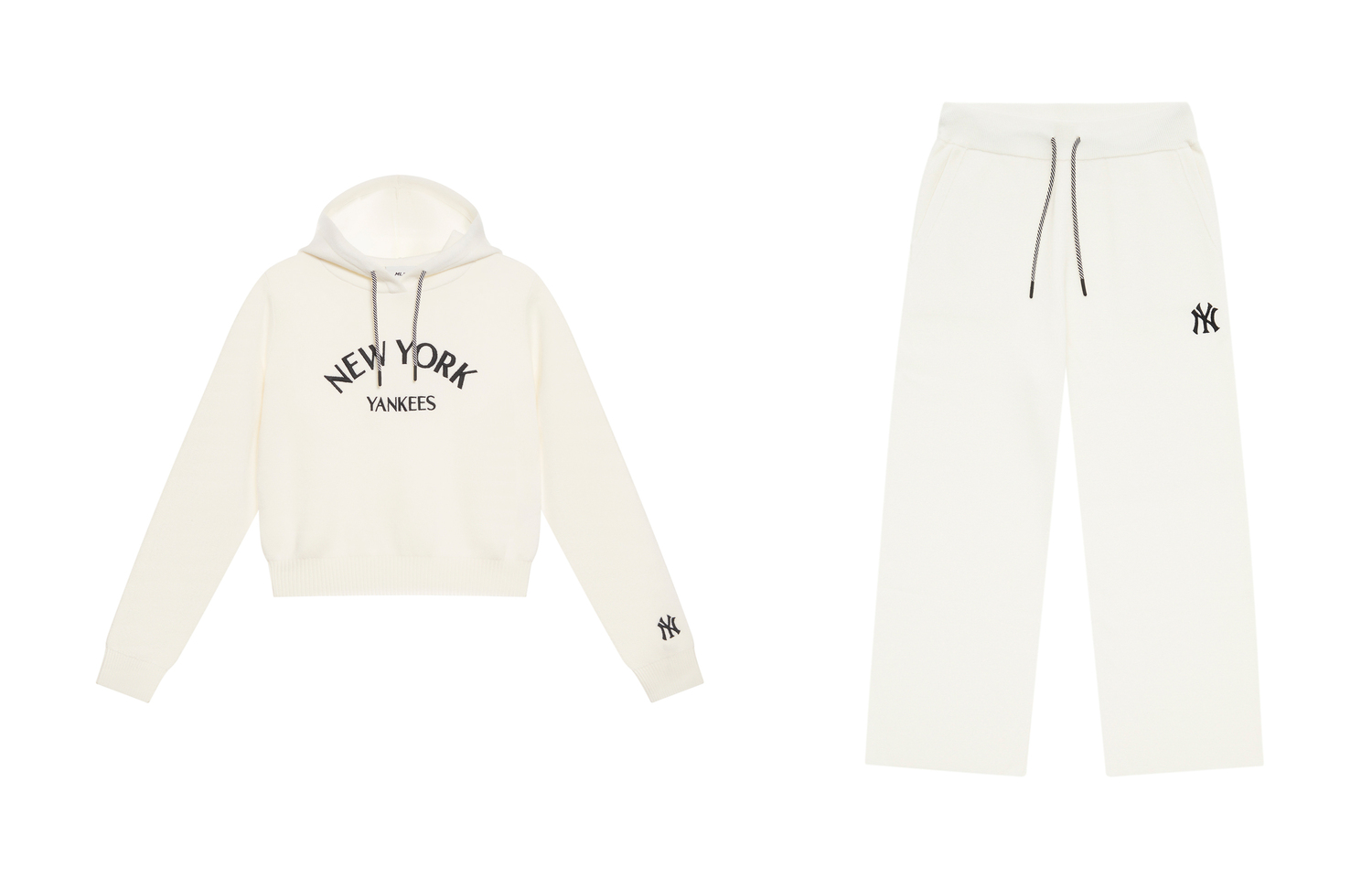

MLB Костюм в стиле Preppy Collection New York Yankees для женщин, кремовый