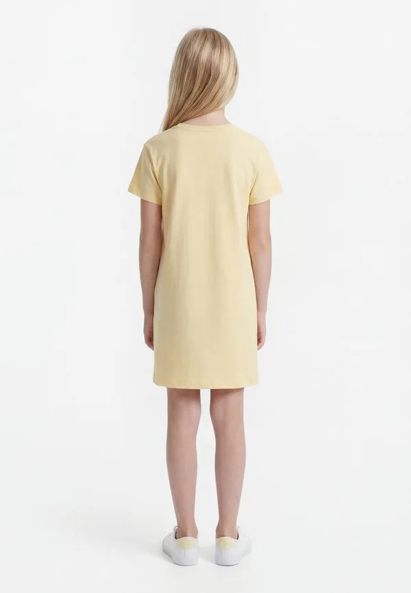 Платье из хлопкового трикотажа с изображением медведя поло Polo Ralph Lauren, Yellow — фото 2