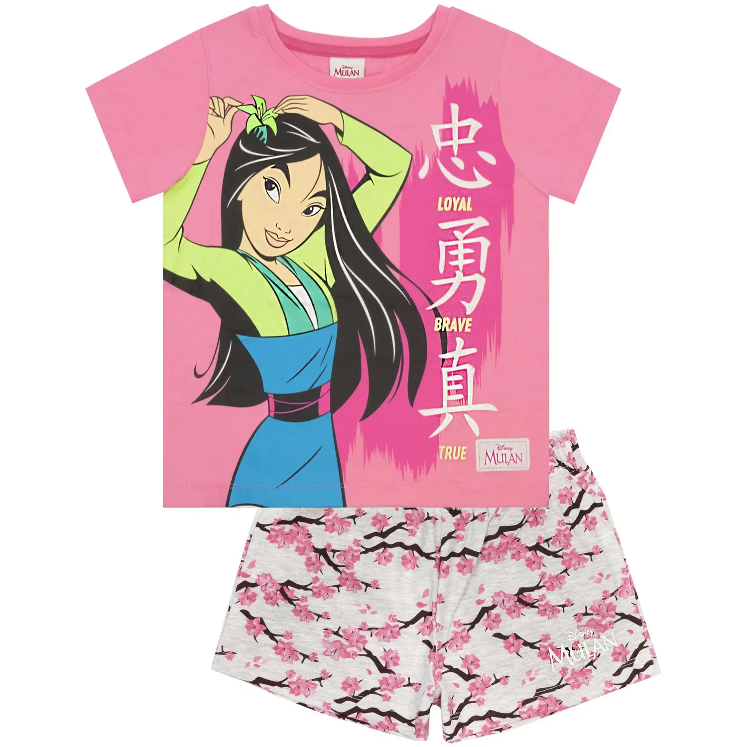 Пижама детская Mulan Disney, розовый — фото 3