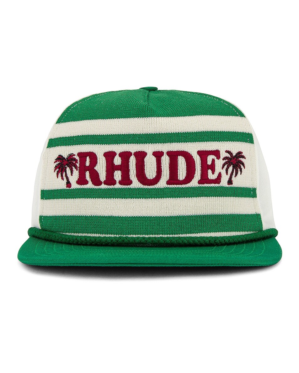 

Кепка мужская Beach Club Hat Rhude, цвет Green & Cream