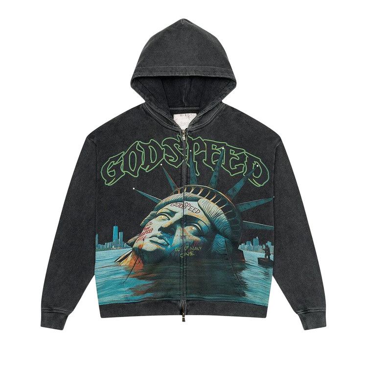 

Худи Godspeed Sunken Liberty Zip Hoodie, Grey Wash
