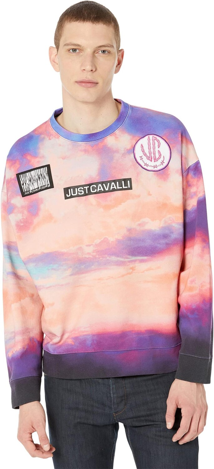 

Толстовка Just Cavalli Sunset Crew Sweat, цвет Multicoloured