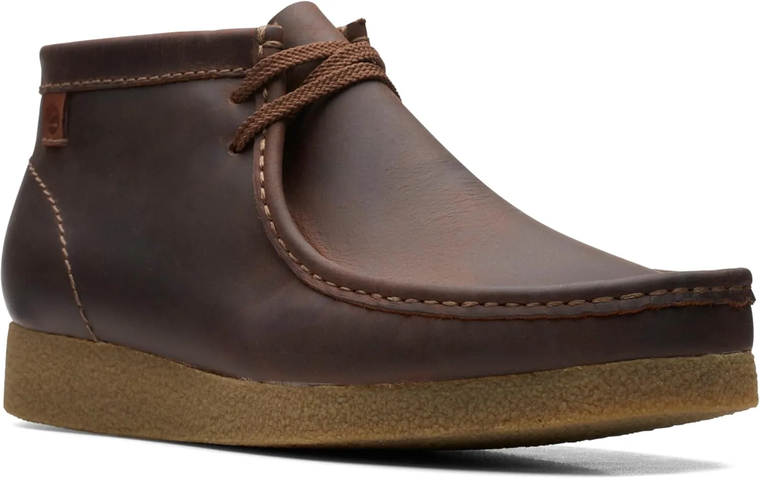 Мужские ботинки Clarks Shacre Chukka, кожаные с отделкой в русском стиле — фото 3