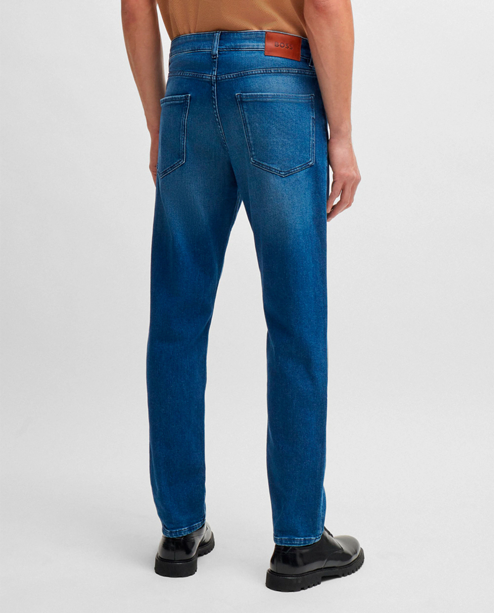 Джинсы Maine regular fit из удобного эластичного денима Boss, синий — фото 3