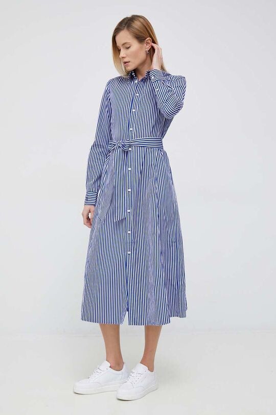 

Хлопковое платье Polo Ralph Lauren, синий