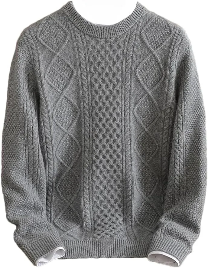 

Мужской утолщенный оверсайз свитер из шерсти Dvbfufv