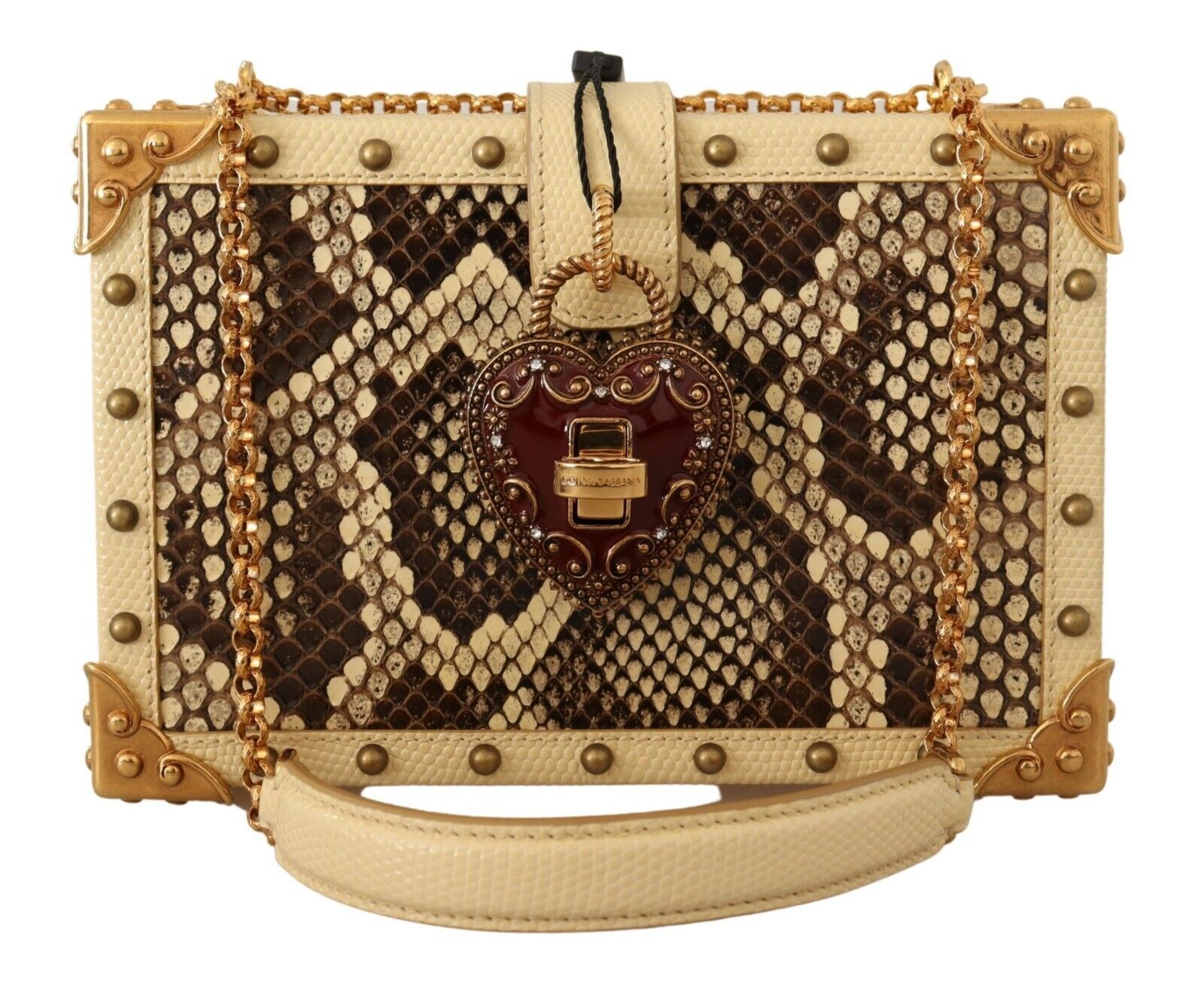 

Шикарный желтый клатч-коробка с сердечком Dolce & Gabbana