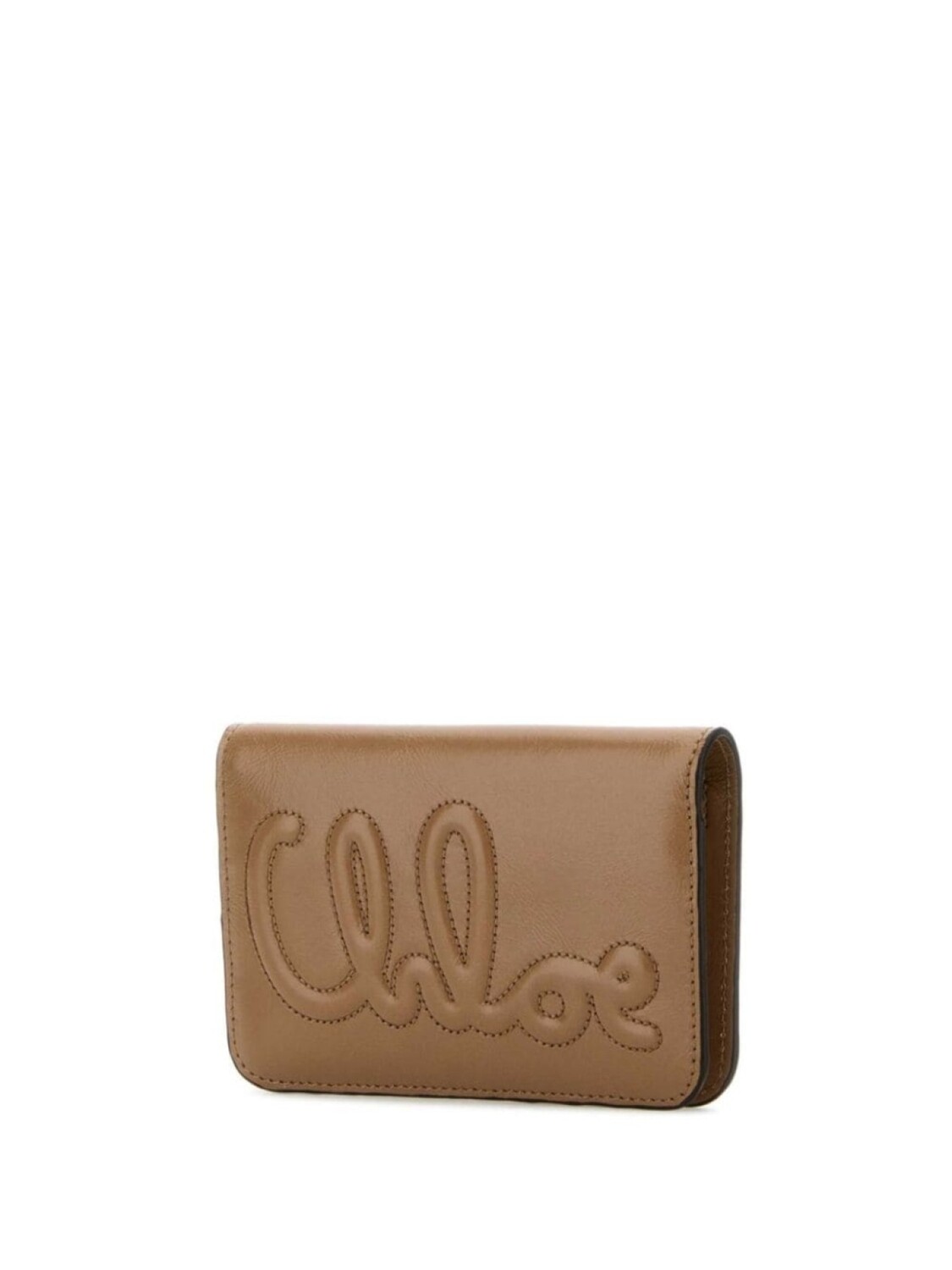 

Кожаный складной кошелек Chloé, нейтральный цвет