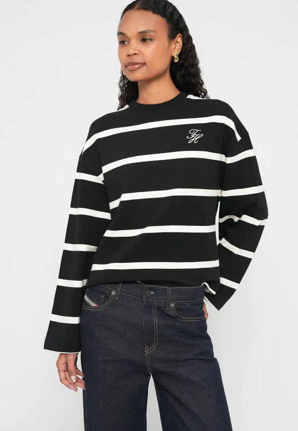 Толстовка с круглым вырезом и вышитым логотипом Tommy Hilfiger, Black/Calico — фото 4