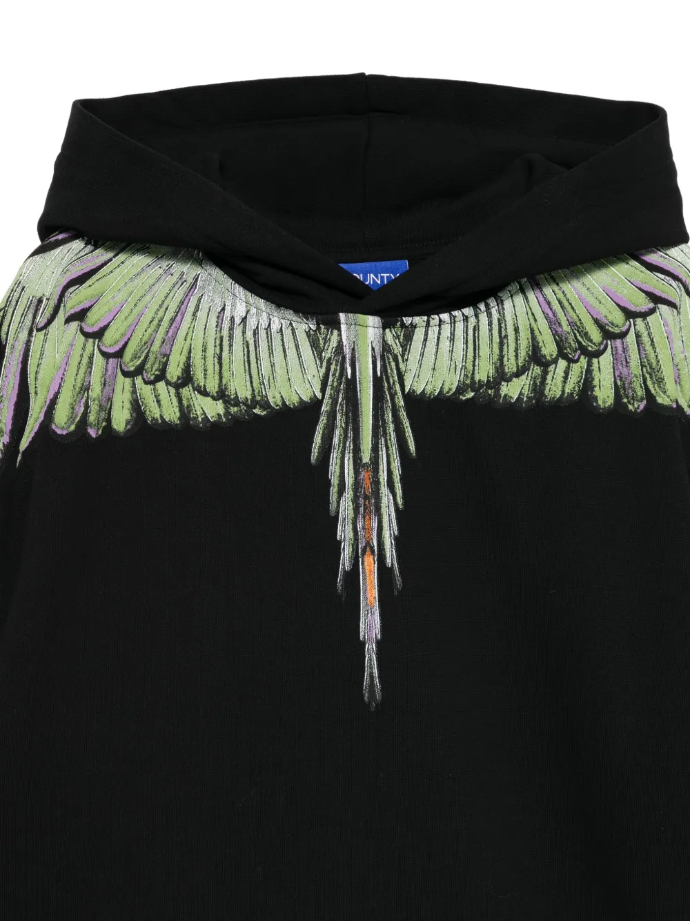 Худи с принтом крыльев Marcelo Burlon County Of Milan Kids, черный — фото 3