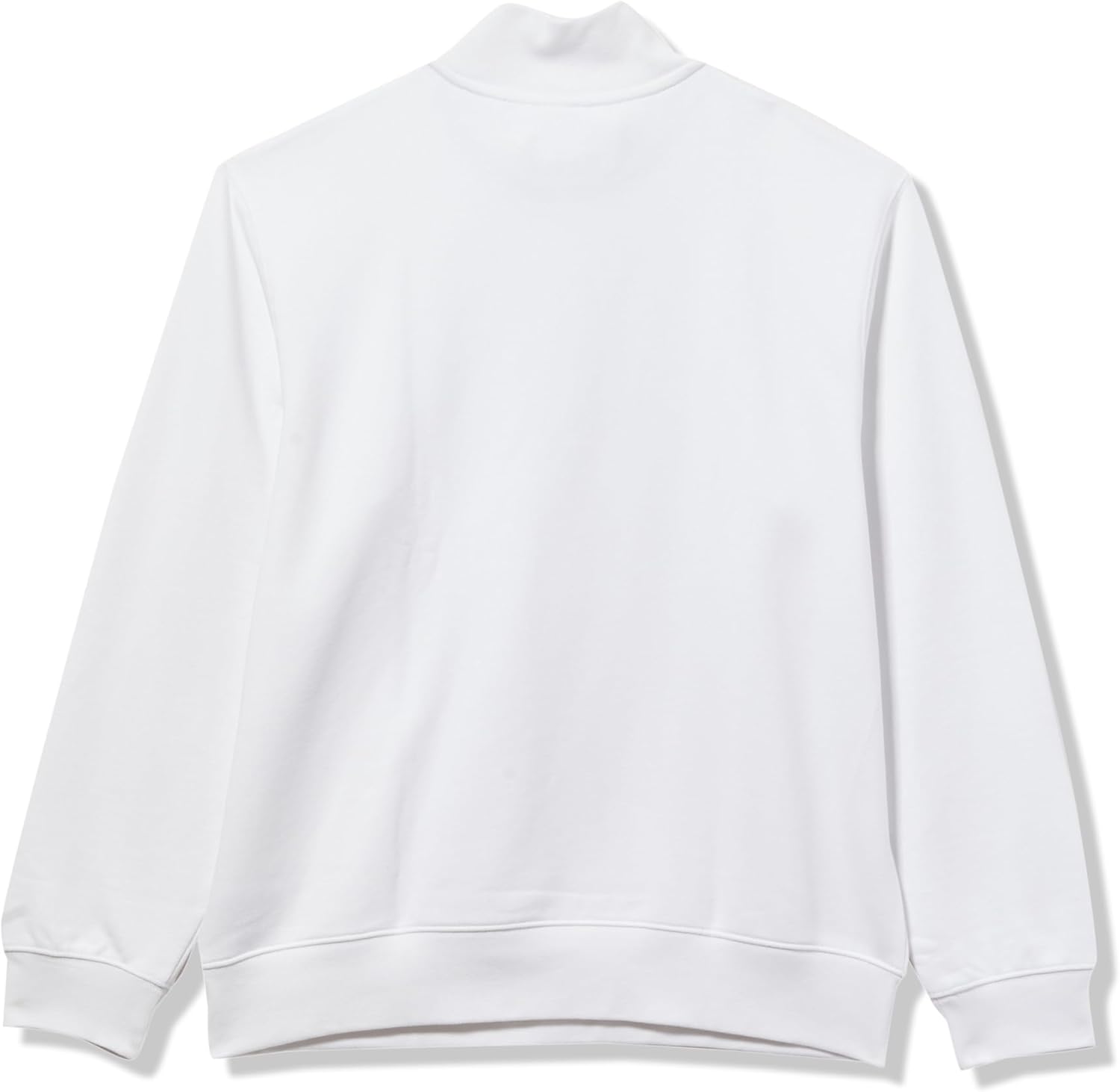 Lacoste мужской худи из основной коллекции, классический крой, молния, воротник-стойка, White — фото 3