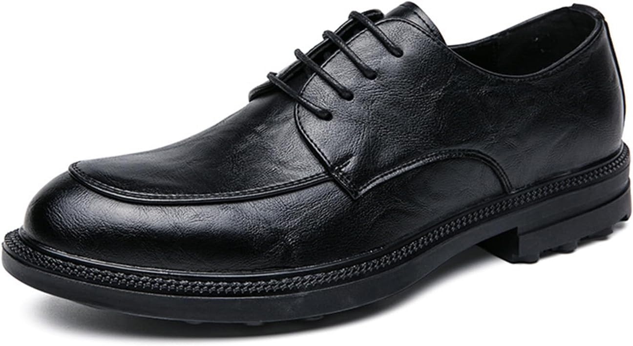 

Мужские классические оксфорды KYOESCAI с шнуровкой, современные деловые туфли-дерби, удобная обувь для офиса, черный