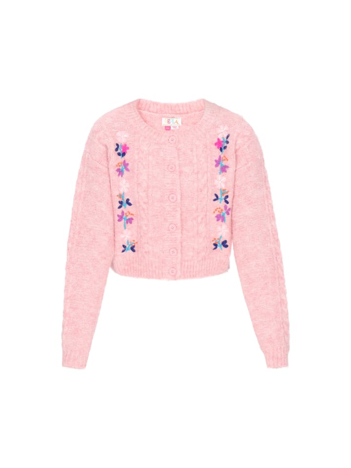 

Женский кардиган розового цвета IZIA