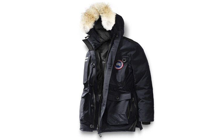 

Мужской пуховик Canada Goose, темно-синий