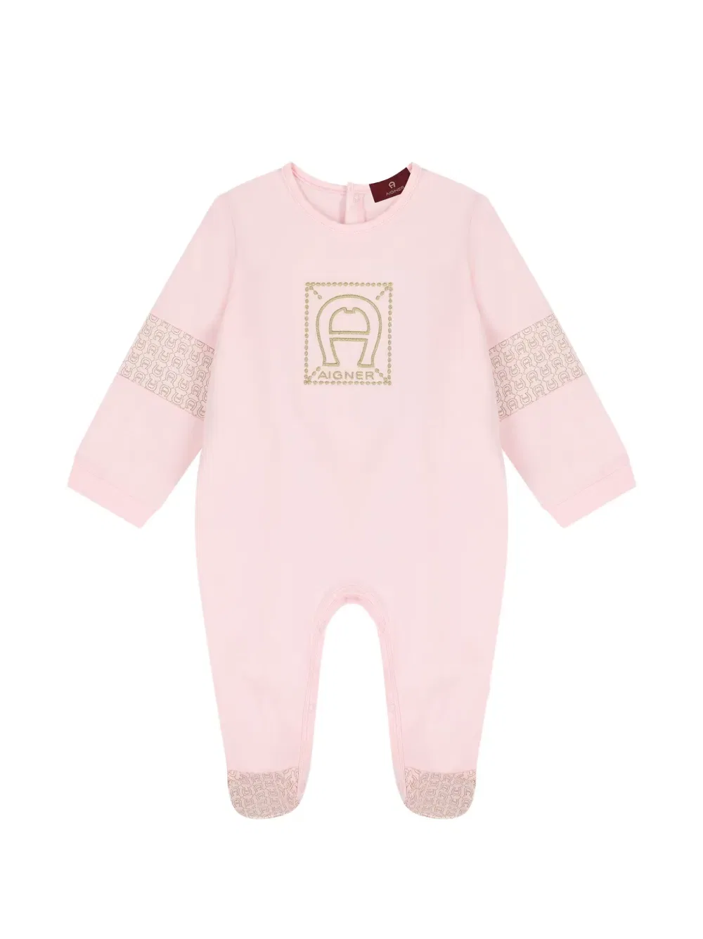 Комплект детской одежды с узором Aigner Kids, розовый — фото 3