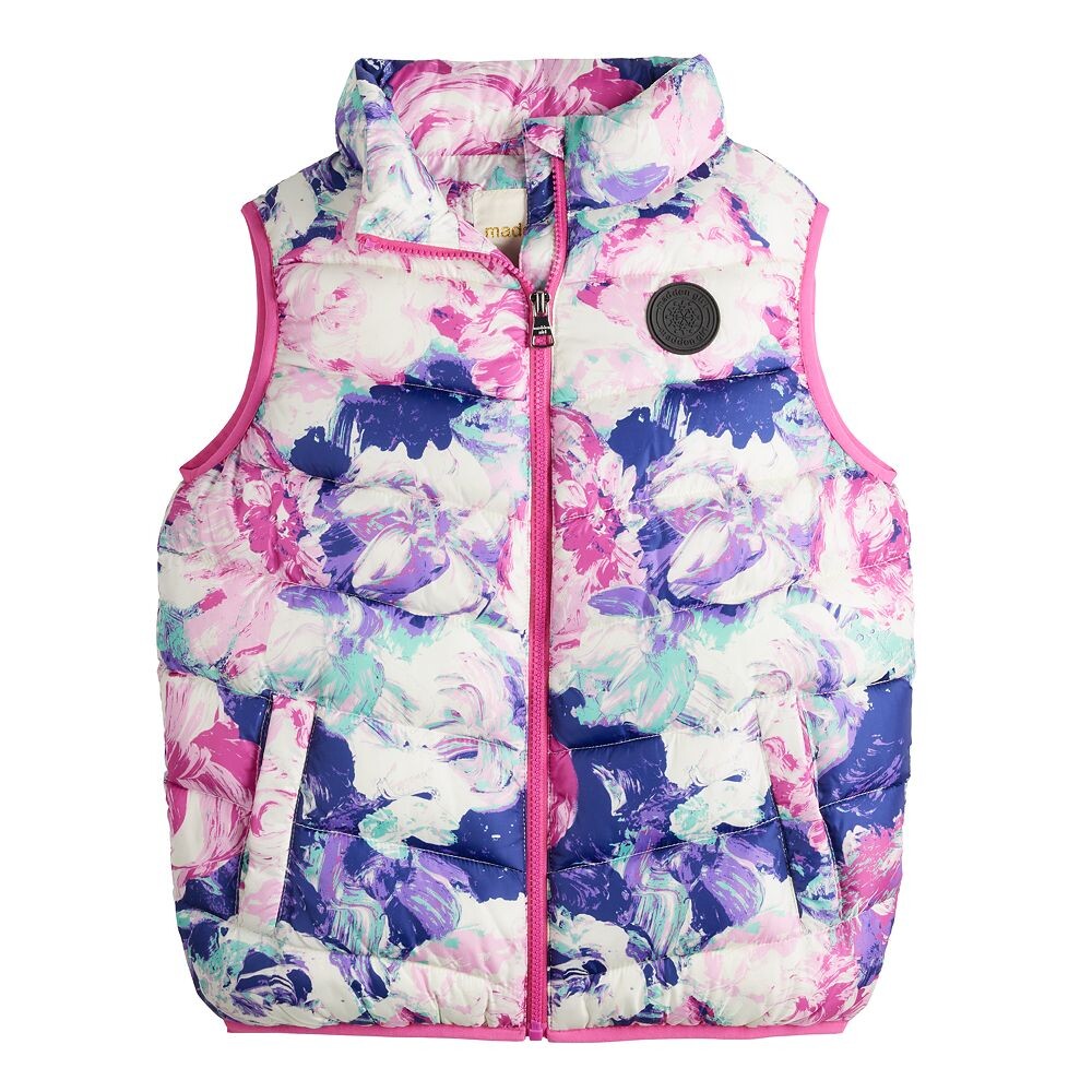 

Куртка-пуховик для девочек 4–18 лет madden Girl Madden Girl, цвет Floral Pink