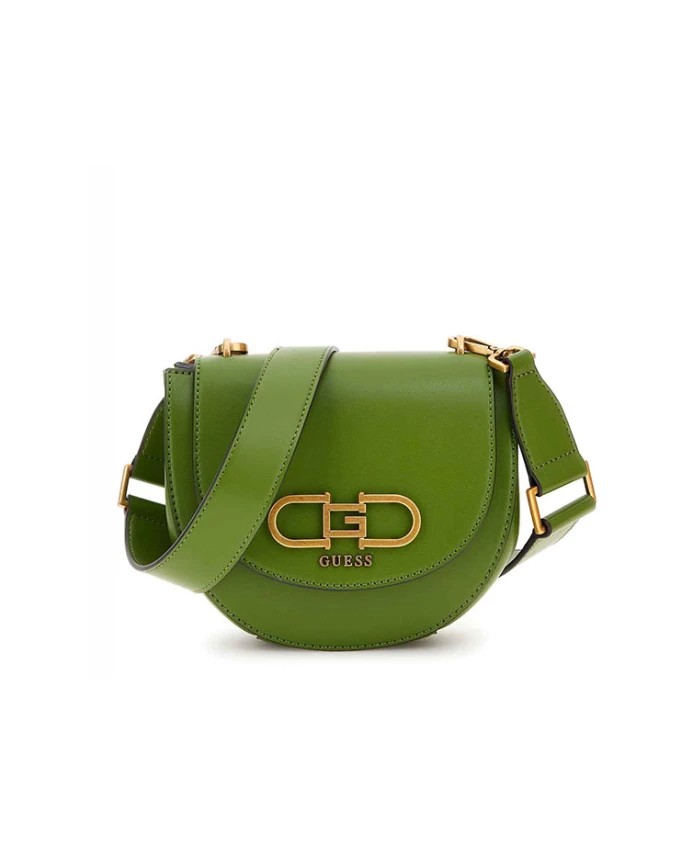 

Стильная сумка через плечо с застежкой-клипсой. Guess, зеленый