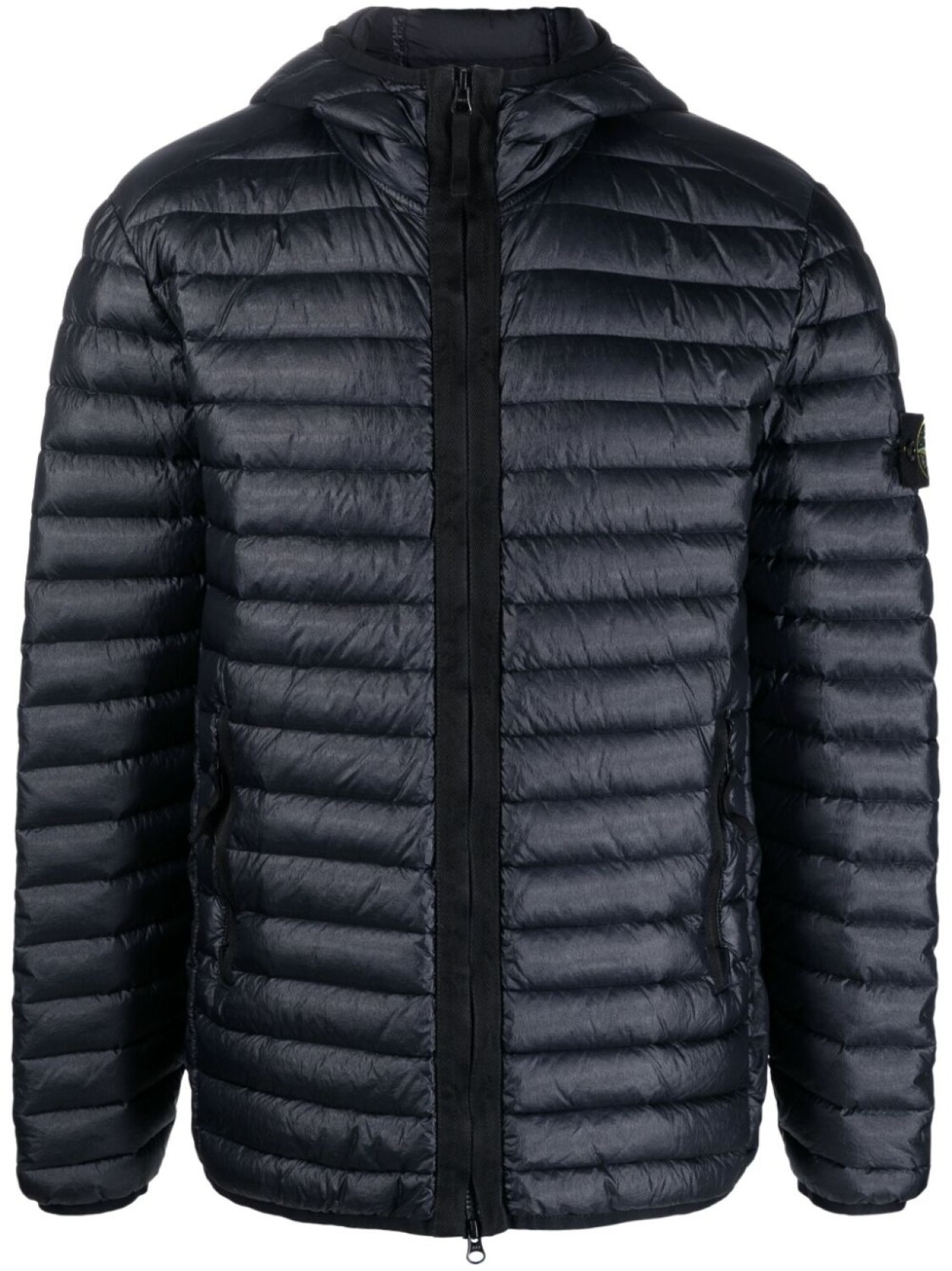 

Пуховик с капюшоном Stone Island, синий