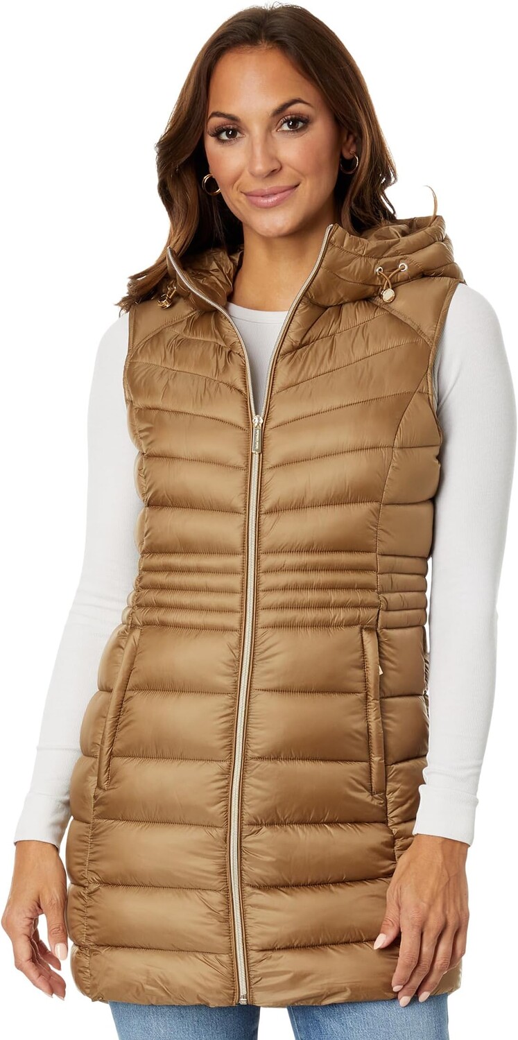 

Утепленный жилет MICHAEL Michael Kors Zip Front Vest M426366C68, цвет Dark Camel