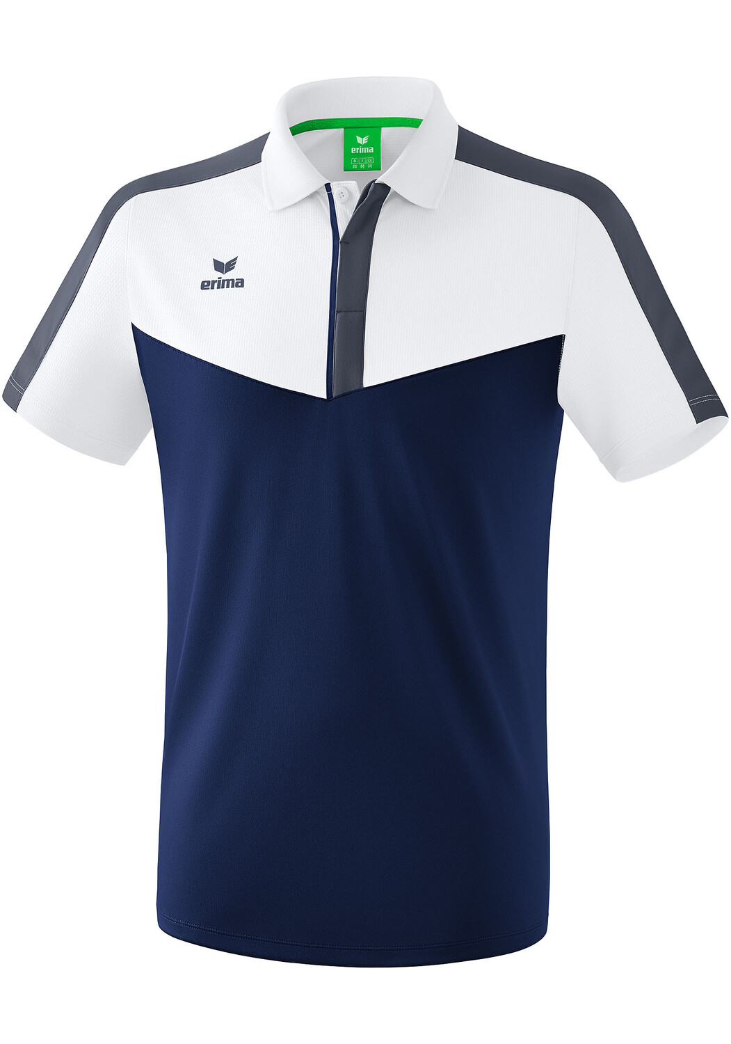 

Поло erima Squad, цвет weiss/new navy/slate grey