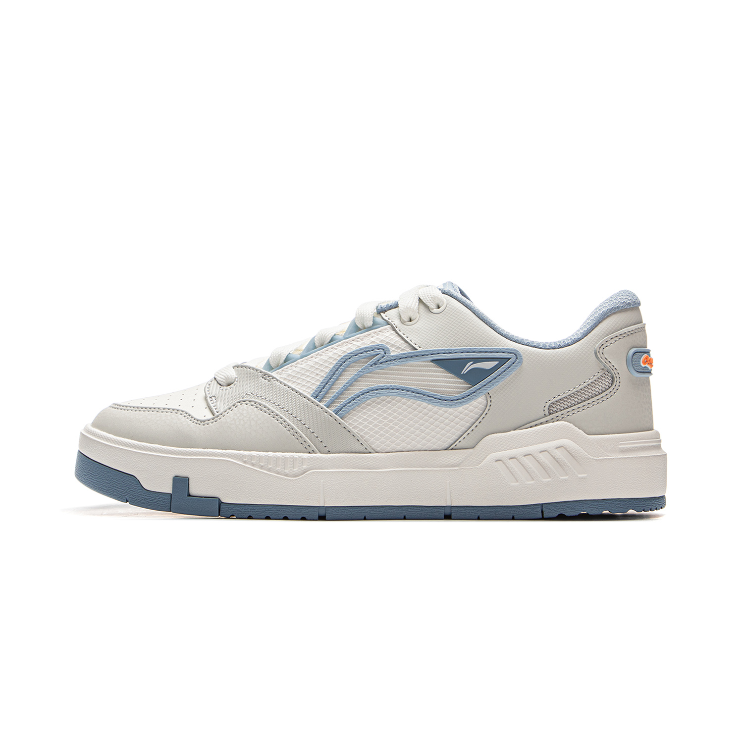 

LINING Низкие противоскользящие износостойкие кроссовки COMMOM 80s для скейтбординга, мужские, белые, серые, синие