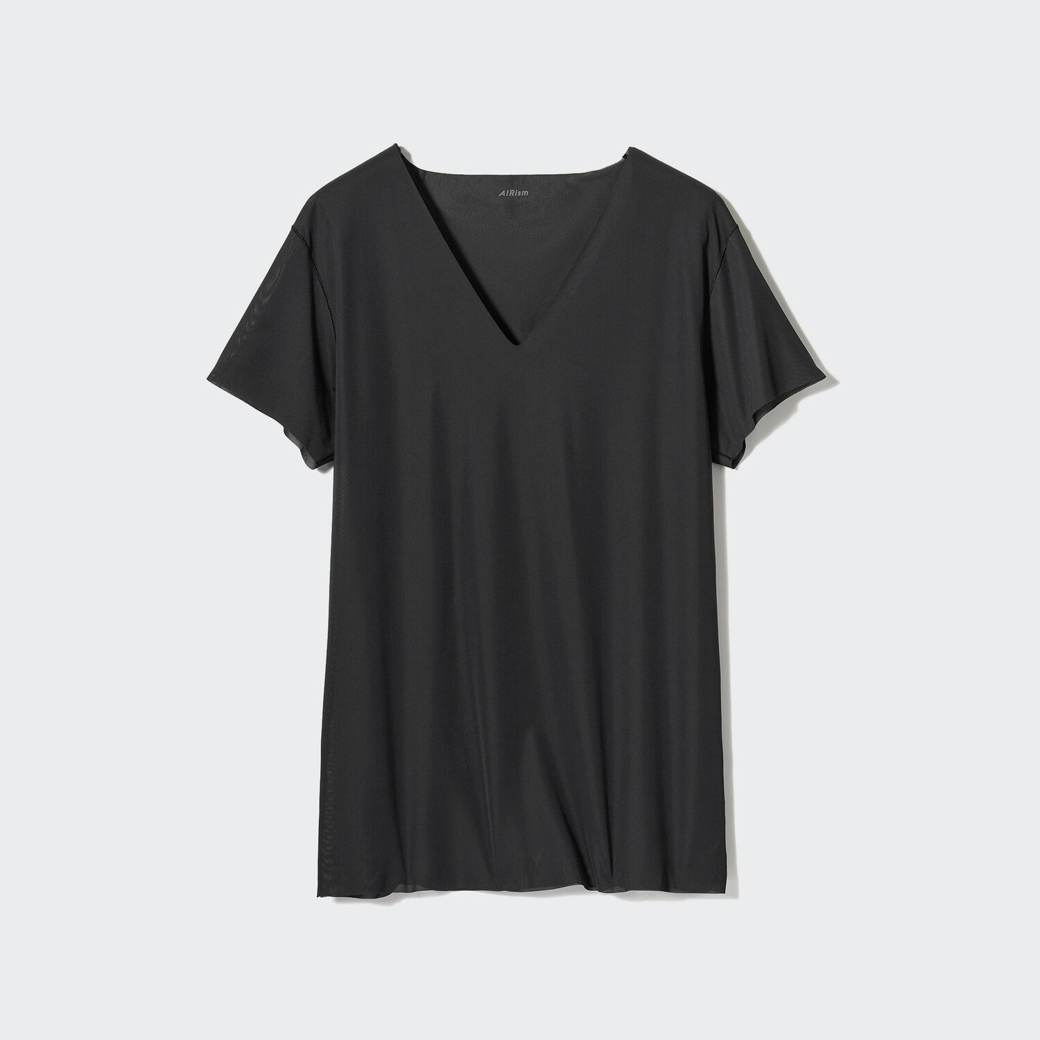 

Футболка Uniqlo Airism Deodorant Mesh с V-образным вырезом, черный