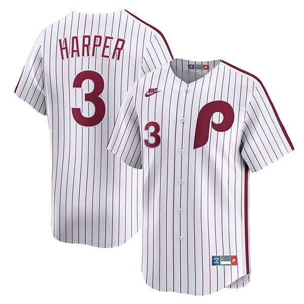 

Мужская белая бейсболка Bryce Harper Philadelphia Phillies Cooperstown Collection Limited Nike