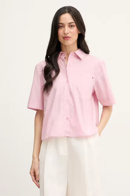 Блузка в полоску Tommy Hilfiger, розовый