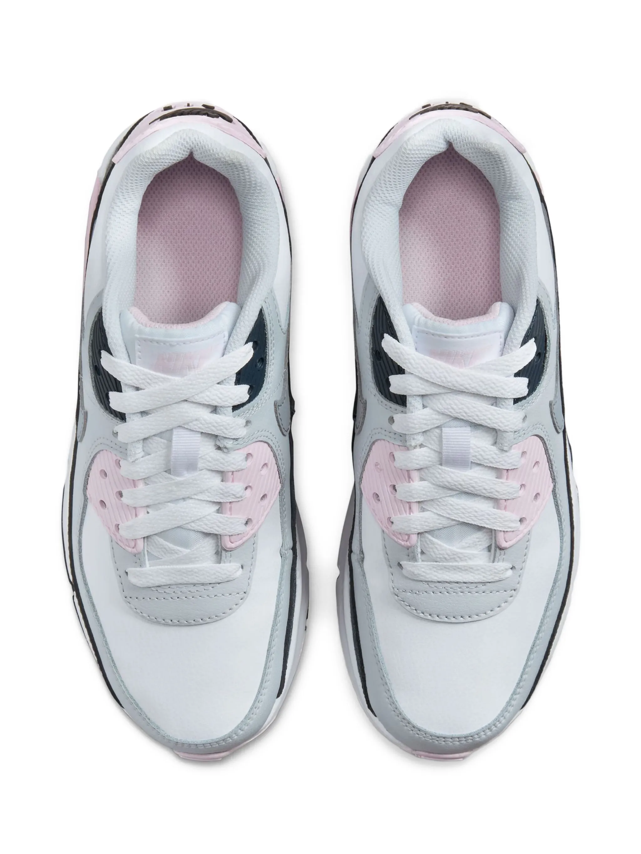 Кроссовки Jordan Stadium 90 White/Pink Foam/Armory Navy/Wolf Jordan Kids, серый — фото 2