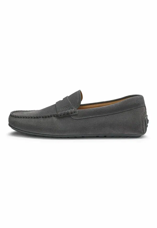 Мокасины Noel mocc sdpeb moccasins Boss, тёмно-серый