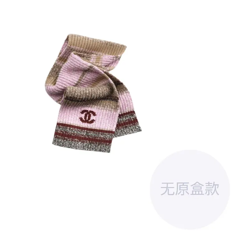 

Шерсть, кашемир, кашемировые вязаные шарфы унисекс розовый CHANEL, розовый