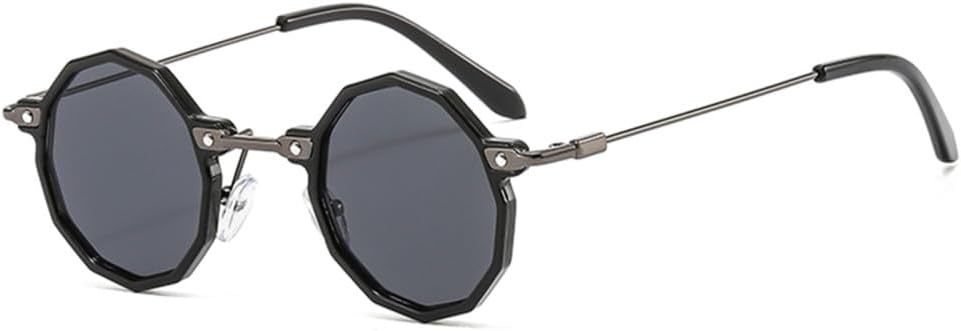 

Солнцезащитные очки овальной формы из сплава для женщин, с закрученными дужками для мужчин, в стиле ретро, ​​с защитой от УФ-излучения UV400, размер C4, один размер MTZJH, C4