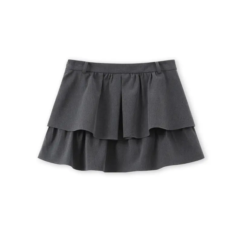 

Повседневная короткая юбка женская серая KIRSH, серый