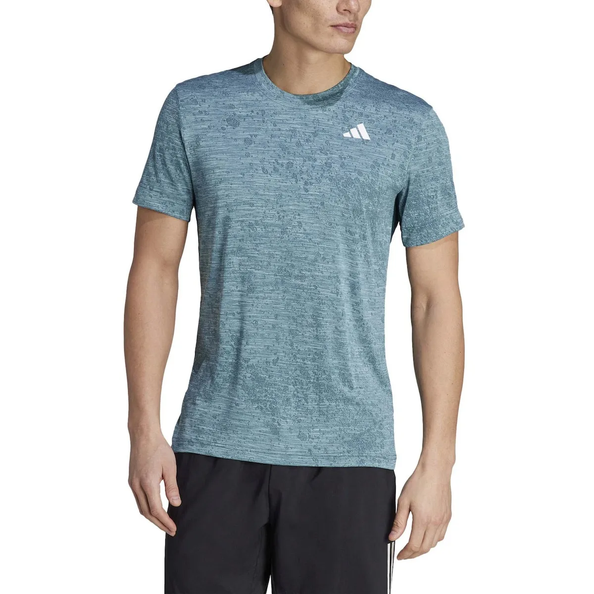 

Мужская теннисная рубашка T FREELIFT 23 Adidas, цвет Verde azulado