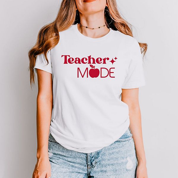 

Футболка с коротким рукавом Teacher mode apple Simply Sage Market, White, Белый, Футболка с коротким рукавом Teacher mode apple Simply Sage Market, White