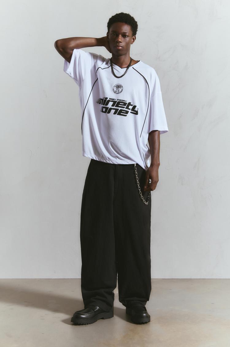 

Футболка хоккейная Stwd сетка Pull And Bear, белый