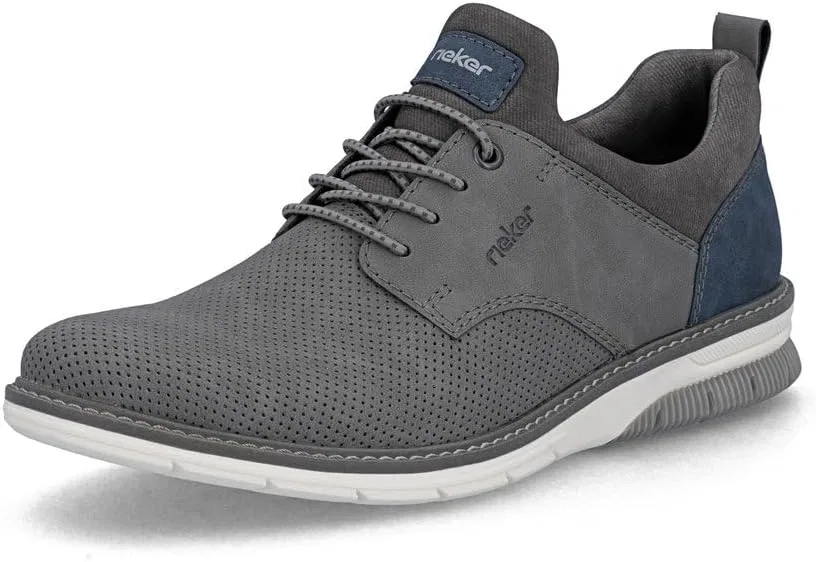 Мужские слипоны Rieker 14450, низкие мужские туфли, Grey 16