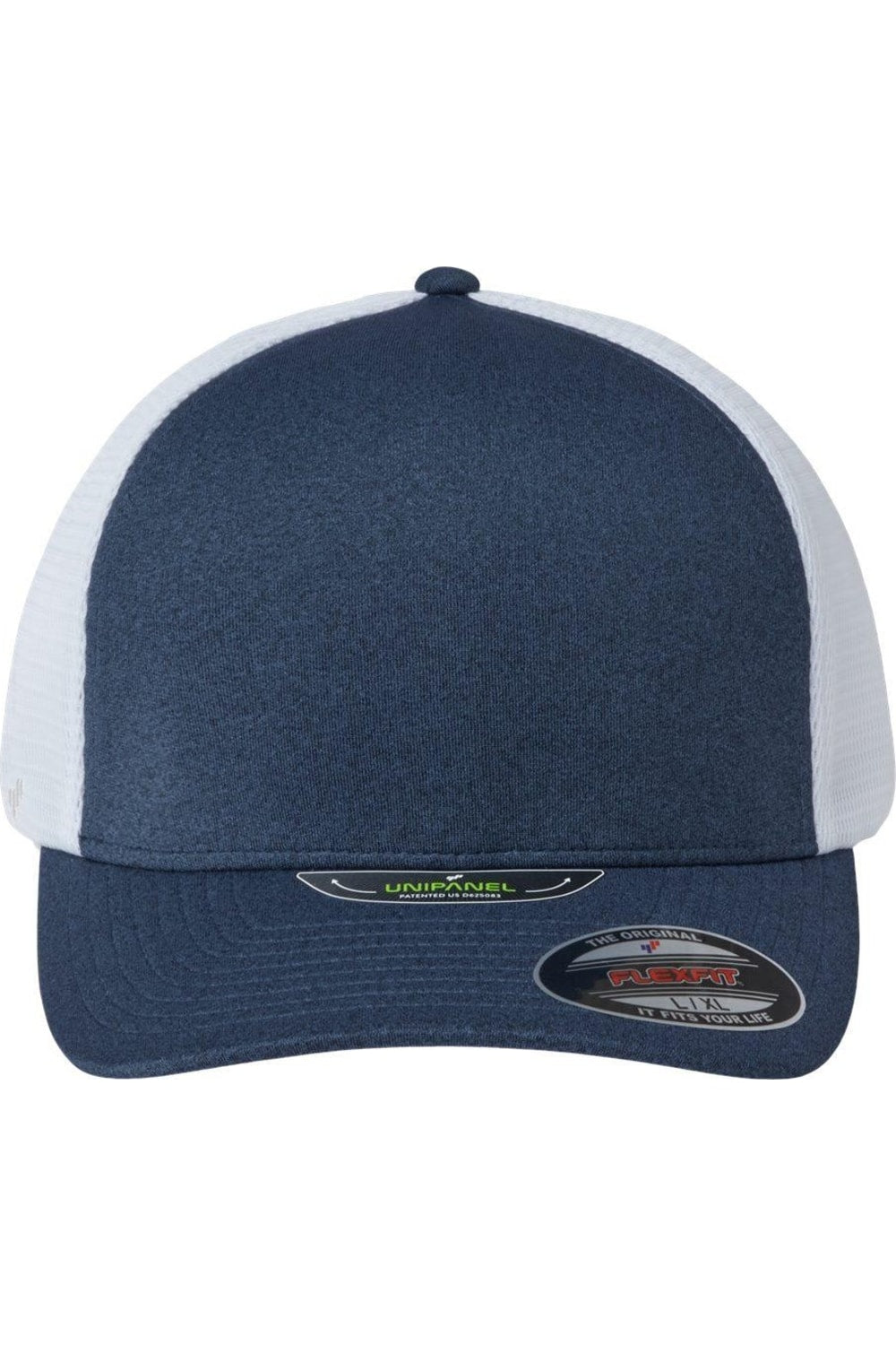 

Кепка дальнобойщика Flexfit Unipanel, цвет melange navy/ white
