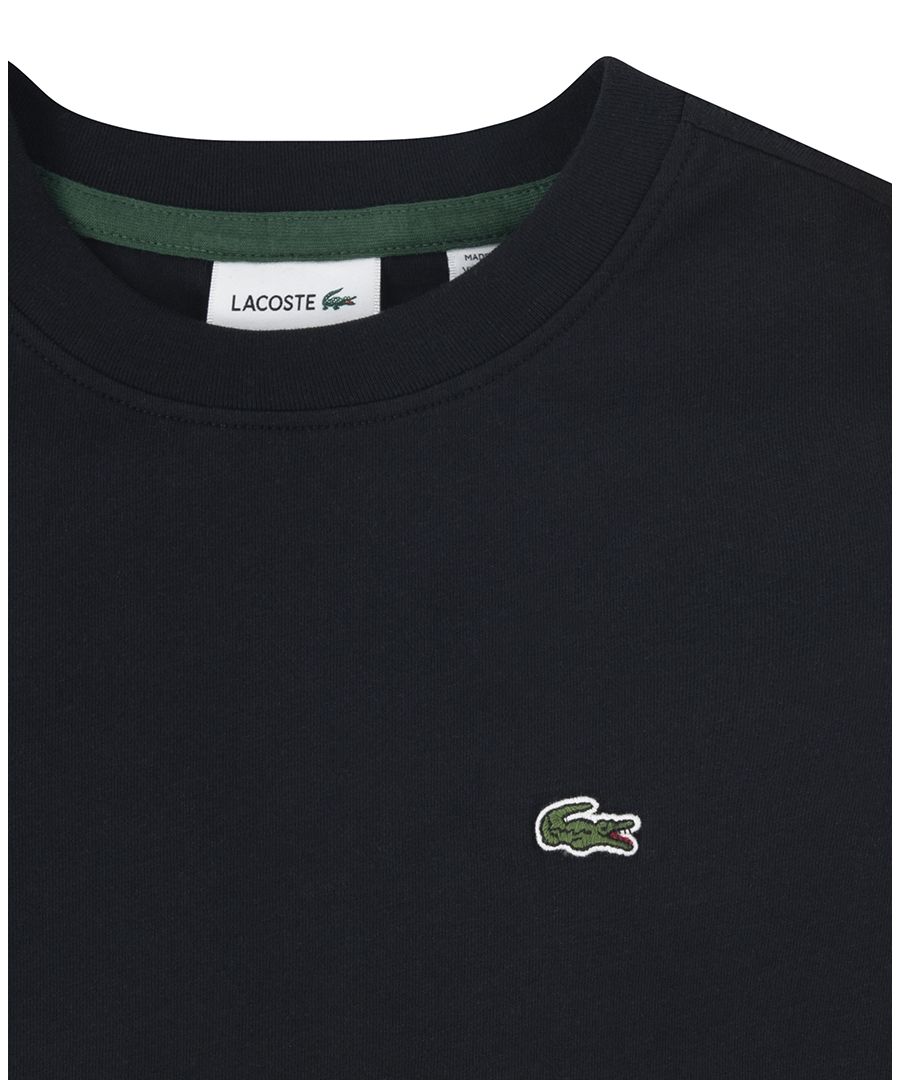 Хлопковая футболка с коротким рукавом для мальчиков (Big Boys Short-Sleeve Cotton Core T-Shirt) Lacoste, Noir — фото 3