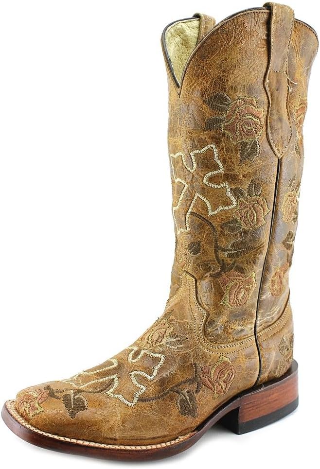 Мужские кожаные ботинки Ferrini Mens Colt из страуса с круглым носком, средней высоты, коричневые Ferrini Italia, коричневый