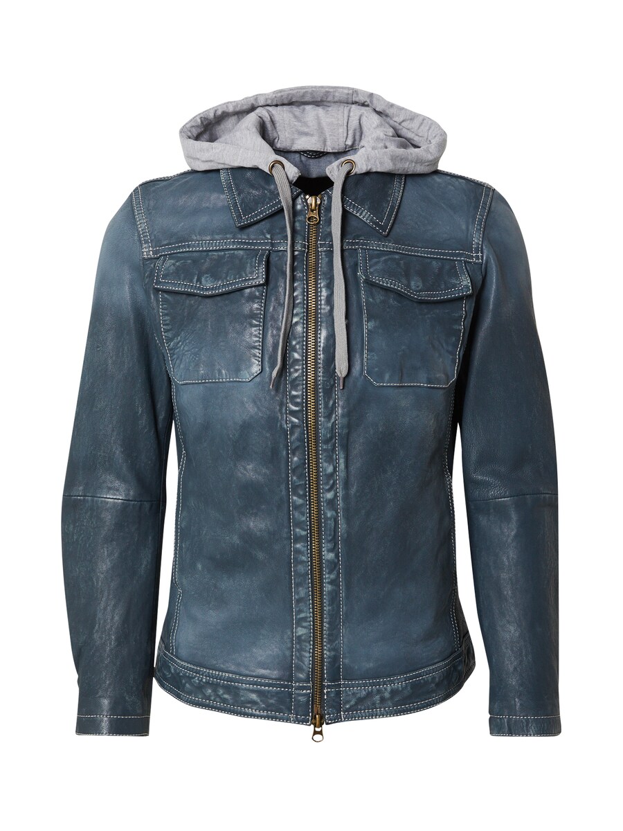 

Кожаная куртка FREAKY NATION Between-Season Jacket, синий деним