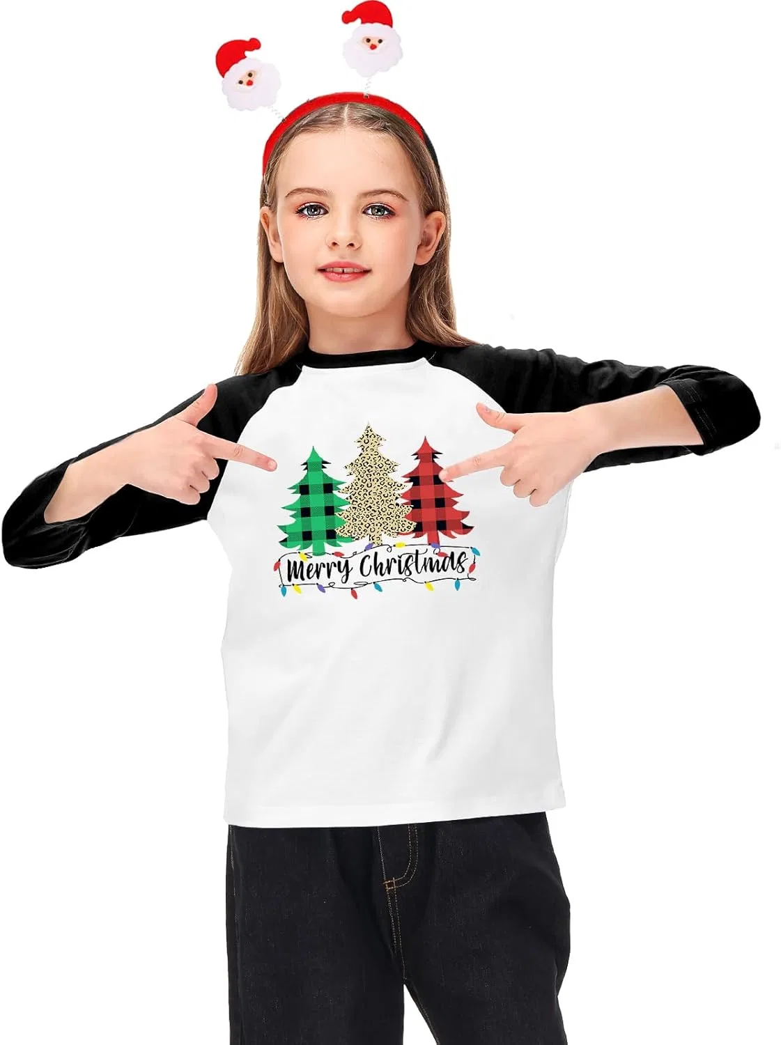 Детская футболка с праздничным принтом, Remimi, 1 шт, Xmas Tree — фото 2