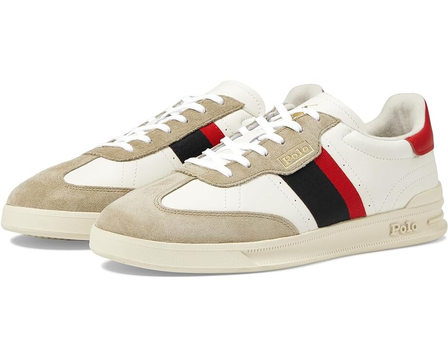 

Кроссовки Polo Ralph Lauren Htr Aera, цвет Milkshake/Black/Red, Белый, Кроссовки Polo Ralph Lauren Htr Aera, цвет Milkshake/Black/Red
