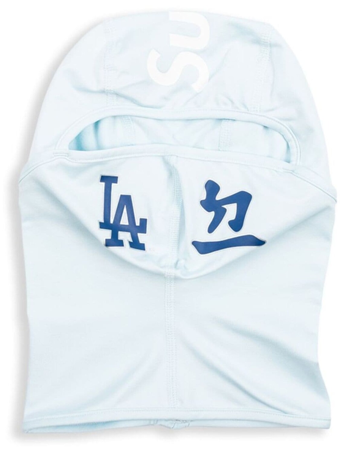 

Supreme x MLB Kanji Teams "Los Angeles Dodgers - Pale Blue" lightweight balaclava, синий