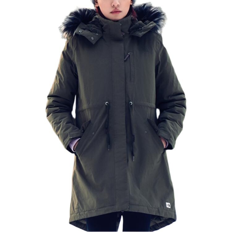 

Пуховик женский зеленый The North Face